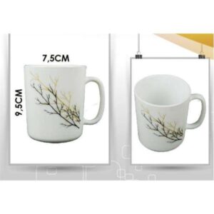 CANECA P / CAFE DECORADA 320 ML C/ 6 UN 9039/9037/9038/9040