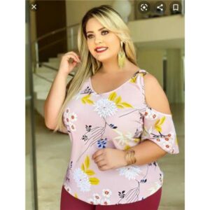 BLUSA ALCINHA CREPE PLUS SIZE MAVINI