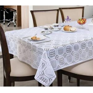 TOALHA DE MESA 6 LUGARES RENDA 2,15 X 1,50