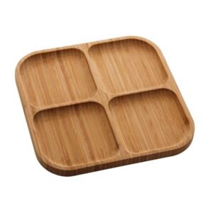 PETISQUEIRA C/4 DIVISORIAS DE BAMBU SQUARE 25X25X1,6 CM 1345